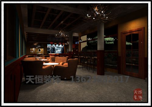 洛陽市西苑公園西元酒吧開工了，天恒裝飾設(shè)計施工中